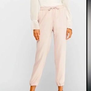 Express Crepe Drawstring Jogger Pants